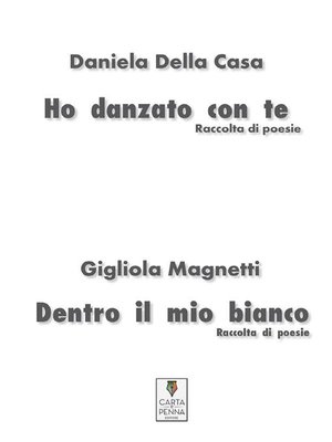 cover image of Ho danzato con te 